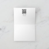 30. Geburtstag hinzufügen Name Datum Jahr schwarz Dankeskarte (Innenseite)