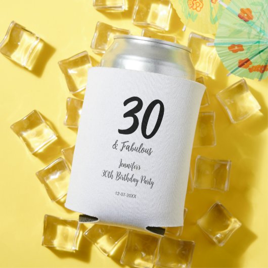30. Geburtstag hinzufügen Name Datum Jahr schwarz Dosenkühler (In Situ Sommer)