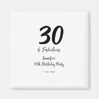 30. Geburtstag hinzufügen Name Datum Jahr schwarz