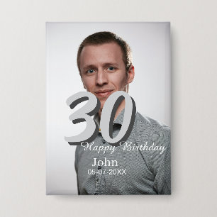 30. Geburtstag hinzufügen Name Datum Jahr Weißes F Button