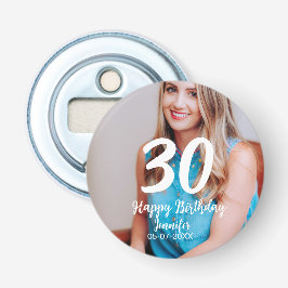 30. Geburtstag hinzufügen Name Datum Jahr Weißes F Flaschenöffner