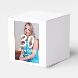 30. Geburtstag hinzufügen Name Datum Jahr Weißes F Geschenkschachtel