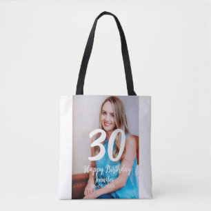30. Geburtstag hinzufügen Name Datum Jahr Weißes F Tasche