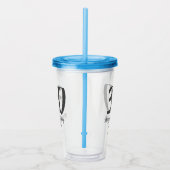 30. Geburtstag hinzufügen Namensdatum Jahr schwarz Acryltrinkbecher (Rechts)