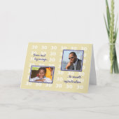 30. Geburtstag Ihre Fotos und Texte Karte (Vorderseite)