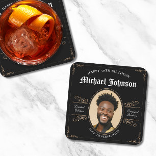 30. Geburtstag im Alter bis Perfection Classic Vin Rechteckiger Pappuntersetzer