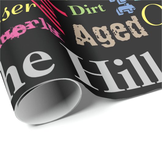 30. Geburtstag im Graffiti-Stil Geschenkpapier (Rolleneckpunkt)