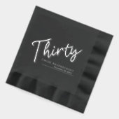 30. Geburtstag individuelle Name Servietten Mit Folie (Links)