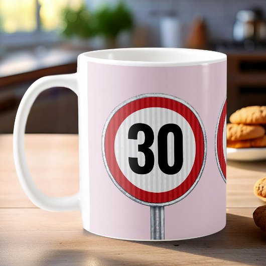 30. Geburtstag INDIVIDUELLES ALTER Geschwindigkeit Kaffeetasse