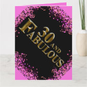 30. Geburtstag Karte (Vorderseite)