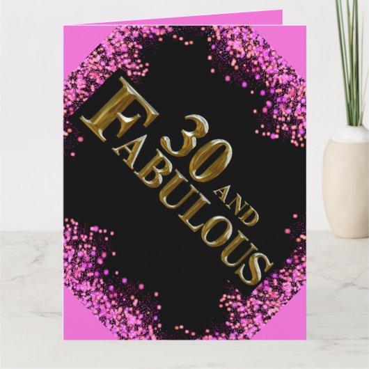 30. Geburtstag Karte (Vorderseite)