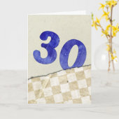 30. Geburtstag Karte (Gelbe Blume)