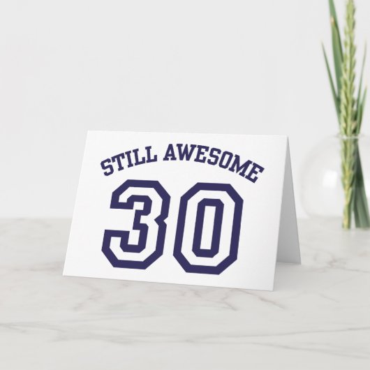 30. Geburtstag Karte (Vorderseite)