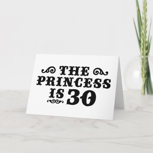 30. Geburtstag Karte (Vorderseite)