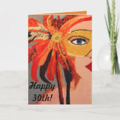 30. Geburtstag Karte frecher Damen- (Vorderseite)