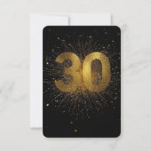 30. Geburtstag Konfetti Einladung Dirty Thirty Ele (Vorderseite)