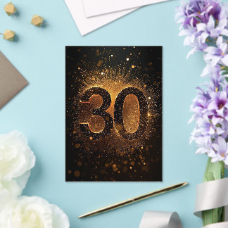 30. Geburtstag Konfetti Einladung Dirty Thirty Ele