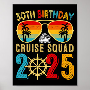 30. Geburtstag Kreuzfahrt 2025 Familie Kreuzfahrt Poster