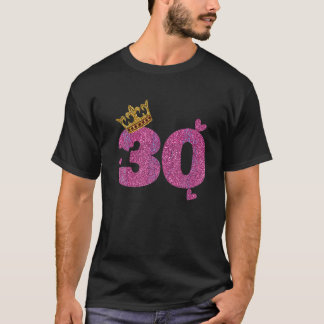 30. Geburtstag Krone 30 Jahre alt Tag T Shirt