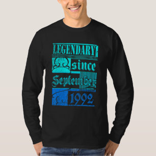 30. Geburtstag Legendary Seit September 1992 Vinta T-Shirt