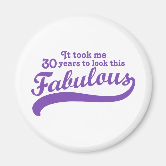 30. Geburtstag Magnet (Vorne)