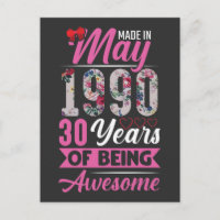 30. Geburtstag Mai 1990 30 Jahre alte Ehefrau Mutt