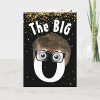 30. Geburtstag Mann auf schwarz