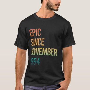 30. Geburtstag Männer Frauen Epic Geboren November T-Shirt