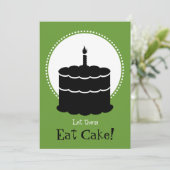 30. Geburtstag - Margarita vs. Kuchen Einladung (Stehend Vorderseite)