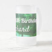 30. Geburtstag Mattglas Bierglas (VorderseiteRechts)
