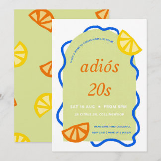 30. Geburtstag mexikanische Party Einladung Adios