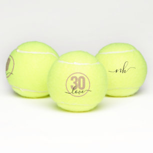 30. Geburtstag Mit Monogramm Brauch Tennisbälle