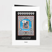 30. Geburtstag mit Skelett Reiten eines Pferdes -  Karte (Rückseite)