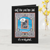 30. Geburtstag mit Skelett Reiten eines Pferdes -  Karte (Gelbe Blume)