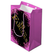 30. Geburtstag Mittlere Geschenktüte (Vorderseite Schrägansicht)