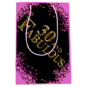 30. Geburtstag Mittlere Geschenktüte (Vorderseite)