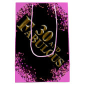 30. Geburtstag Mittlere Geschenktüte (Rückseite)