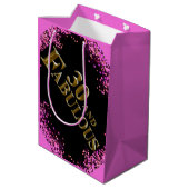 30. Geburtstag Mittlere Geschenktüte (Rückseite Schrägansicht)