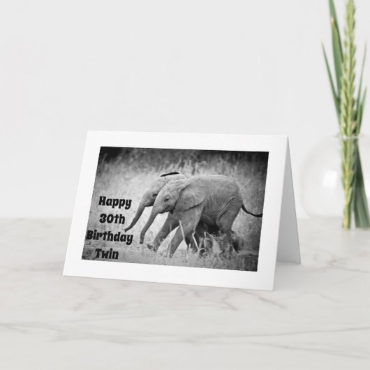 **30. GEBURTSTAG** MÖCHTEN SIE MEINE ***TWIN*** Ca Karte (Vorderseite)