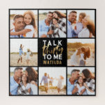 30. Geburtstag modernes Multi-Foto-Goldskript Puzzle<br><div class="desc">Feiern Sie Ihren 30. Geburtstag stilvoll mit diesem Schwarz-weißen und goldenen Effekt-Script 30. Geburtstag. Modernes Design mit Skripttext und fett formatierter Grafik. Ändern Sie die Farbe,  um sie anzupassen. Teil einer Sammlung.</div>