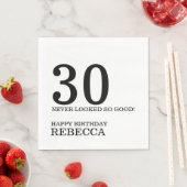 30. Geburtstag Napkins Serviette (Beispiel)