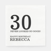 30. Geburtstag Napkins Serviette (Vorderseite)
