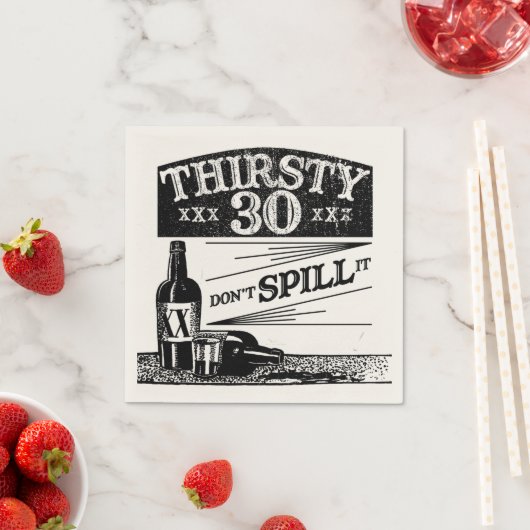 30. Geburtstag Napkins Serviette (Beispiel)