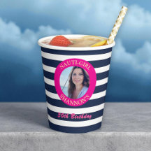 30. Geburtstag Nautical Foto Party Cups