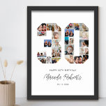 30. Geburtstag Nr. 30 Custom Foto Collage Poster<br><div class="desc">Feiern Sie den 30. Geburtstag mit diesem personalisierten 30 Foto Collage Poster. Dieses individuell gestaltbare Geschenk eignet sich auch für Hochzeitsfeiern. Es ist eine großartige Möglichkeit, wertvolle Erinnerungen aus Ihrer Hochzeit und Ihrem verheirateten Leben zu zeigen. Das Poster enthält eine Collage von Fotos, die diese besonderen Momente erfassen, und kann...</div>