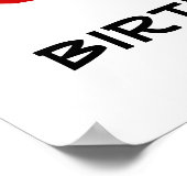 30. Geburtstag oder JEDES ALTER Individuelle Name Poster (Ecke)