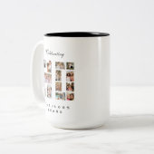 30. Geburtstag oder Jubiläum Zweifarbige Tasse (Vorderseite Links)