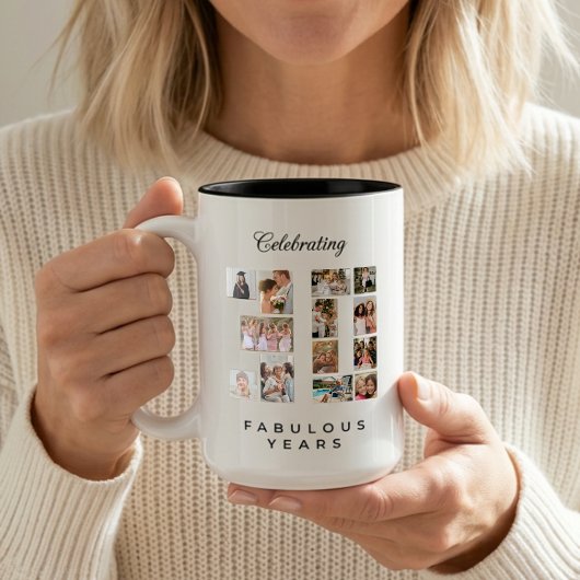 30. Geburtstag oder Jubiläum Zweifarbige Tasse