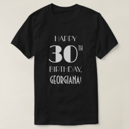 30. Geburtstag Party - Art Deco Inspiriert Look Sh T-Shirt