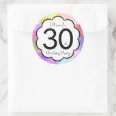 30. Geburtstag Party Aufkleber (Tasche)